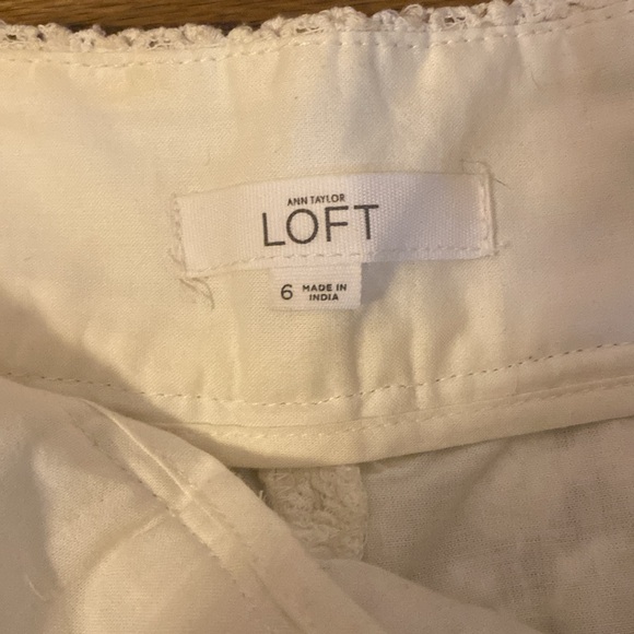 Loft Rivera short in ivory eyelet. - Picture 5 of 7